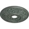 Ekena Millwork Valletta Ceiling Medallion (Fits Canopies up to 3 1/2"), 18"OD x 3 1/2"ID x 1"P, Cloud Burst Crackle CM18VLCBC - alternate 3